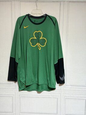 Nike BOSTON CELTICS City NBA Team Shooting Shirt Men’s XL Dri-Fit Green Black